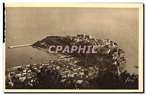 Carte Postale Ancienne Cote D'Azur Monte Carlo Le Rocher de Monaco Vu de la Grande Corniche