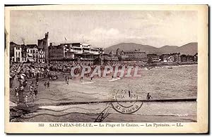 Seller image for Carte Postale Ancienne Saint Jean De Luz La Plage et le Casino Les Pyrenees for sale by CPAPHIL