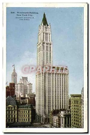 Carte Postale Ancienne Woolworth Building New York