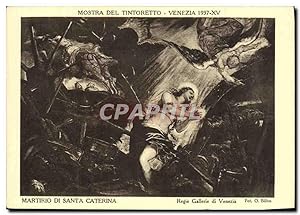 Imagen del vendedor de Carte Postale Ancienne Mostra Del Tintoretto Venezia Martirio Di Santa Caterina a la venta por CPAPHIL