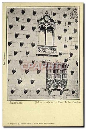 Carte Postale Ancienne Salamanca Balcon Reja de la Casa de Las Conchas