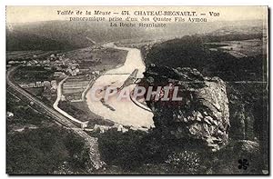 Seller image for Carte Postale Ancienne Chteau Regnault Valle de la Meuse vue panoramique prise d'undes quartre fils Aymon La roche branlante for sale by CPAPHIL
