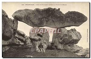 Carte Postale Ancienne Brignogan L Arc de Triomphe de Roch ar Guehiel a Mineoc