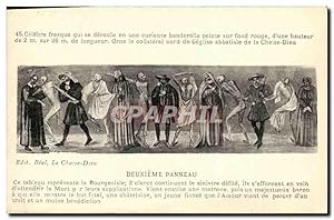 Seller image for Carte Postale Ancienne La chaise dieu Deuxieme Panneau Danse macabre for sale by CPAPHIL