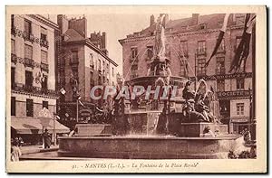 Image du vendeur pour Carte Postale Ancienne Nantes La Fontaine de la Place Royale mis en vente par CPAPHIL