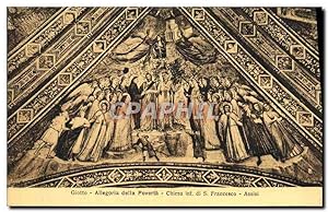 Bild des Verkufers fr Carte Postale Ancienne Francesco Assisi Giotto Allegoria Dell poverta zum Verkauf von CPAPHIL