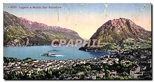 Carte Postale Ancienne Lugano e Monte San Salvatore