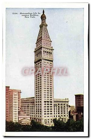 Bild des Verkufers fr Carte Postale Ancienne Metropolitan Life In Surance Building New York zum Verkauf von CPAPHIL