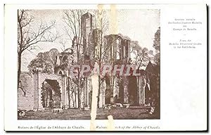 Carte Postale Ancienne Militaria Ruines de l'église de l'abbaye de Chaaalis