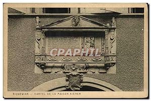 Image du vendeur pour Carte Postale Ancienne Riquewihr Cartel De La Maison Kiener mis en vente par CPAPHIL