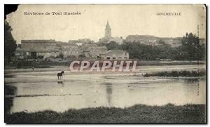 Carte Postale Ancienne Environs de Toul Illustres Gondreville Cheval