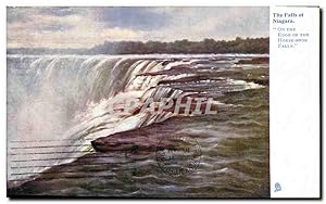 Carte Postale Ancienne The Falls of Niagara On The Edge of The Horse Shoe Falls