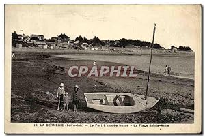 Seller image for Carte Postale Ancienne La Bernerie Le Port a Mare basse La plage Sainte Anne for sale by CPAPHIL