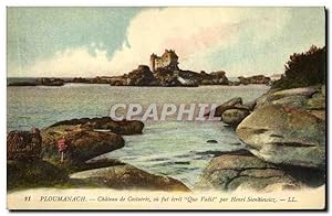 Bild des Verkufers fr Carte Postale Ancienne Ploumanch Chteau de Costaeres ou fut ecrit Quo Vadis zum Verkauf von CPAPHIL