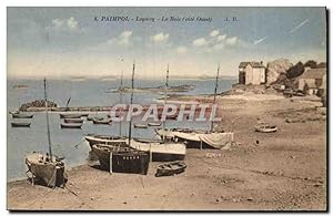 Carte Postale Ancienne Paimpol Loguivy La Baie Bateaux