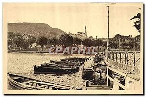 Carte Postale Ancienne Lac Annecy L'embarcadere