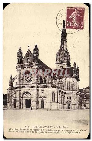 Seller image for Carte Postale Ancienne Sainte Anne D'Auray La Basilique for sale by CPAPHIL