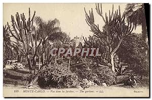 Image du vendeur pour Carte Postale Ancienne Monte Carlo vue dans les jardins Cactus mis en vente par CPAPHIL