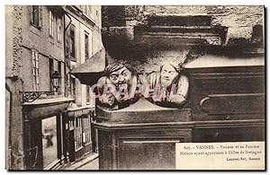 Image du vendeur pour Carte Postale Ancienne Vannes Vannes et la Femme Maison ayant appartenu a Gilles de Bretagne mis en vente par CPAPHIL
