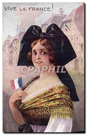 Bild des Verkufers fr Carte Postale Ancienne Vive La France Femme Alsace Lorraine zum Verkauf von CPAPHIL