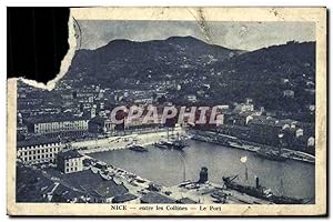 Carte Postale Ancienne Nice entre les Collines Le Port