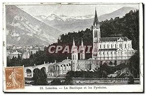 Bild des Verkufers fr Carte Postale Ancienne Lourdes La Basilique et les Pyrenees zum Verkauf von CPAPHIL