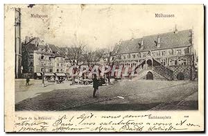 Carte Postale Ancienne Mulhouse Place de la reunion
