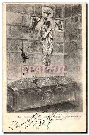 Carte Postale Ancienne Arles Sur Tech Sarcophage antique