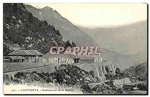 Carte Postale Ancienne Cauterets Etablissement de la Raillere