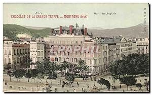 Bild des Verkufers fr Carte Postale Ancienne Nice Htel des Anglais Publicite Chocolat La Grande Trappe Mortagne zum Verkauf von CPAPHIL