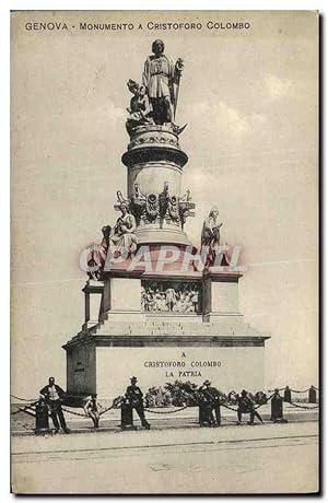 Image du vendeur pour Carte Postale Ancienne Genova Monumento a Cristoforo Colombo Christophe Colomb mis en vente par CPAPHIL