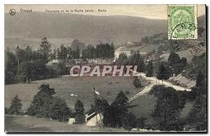 Carte Postale Ancienne Viesse Panorama Vu de la Roche Sainte Barbe