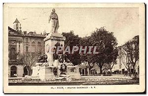 Carte Postale Ancienne Nice Statue Garibaldi