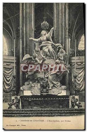 Carte Postale Ancienne Chartres de Cathédrale L'Assomption Par Bridan