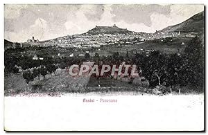 Carte Postale Ancienne Assisi Panorama