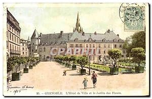 Bild des Verkufers fr Carte Postale Ancienne Grenoble L'Htel de Ville et le Jardin des Fleurs zum Verkauf von CPAPHIL