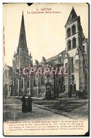 Carte Postale Ancienne Autun La Cathédrale Saint Lazare