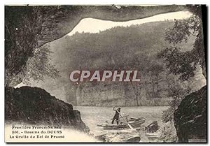 Carte Postale Ancienne Frontiere Franco Suisse Bassins du Doubs La Grotte du Roi de Prusse