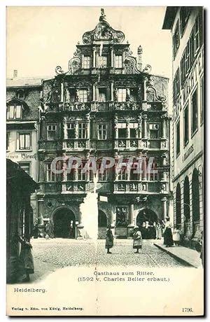 Carte Postale Ancienne Heidelberg Gasthaus Zum Ritter