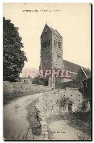 Carte Postale Ancienne Orrouy L'Eglise