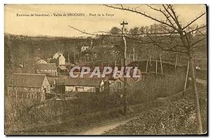 Carte Postale Ancienne Environs de Sourdeval Vallée de Brouains Pont de la Forge