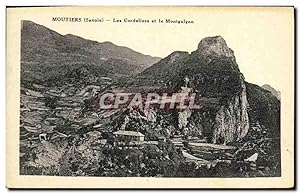 Carte Postale Ancienne Moutiers Les Cordeliers et le Montgalgan