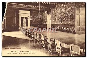 Bild des Verkufers fr Carte Postale Ancienne Pau Chteau Henri IV Salon Flamand Tapisserie Le marche zum Verkauf von CPAPHIL