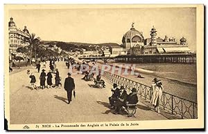 Carte Postale Ancienne Nice La Promenade des Anglais et le Palais de la Jetée