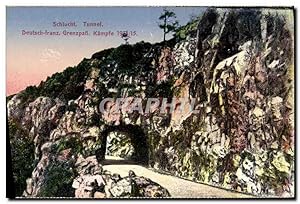 Bild des Verkufers fr Carte Postale Ancienne Schlucht Tunnel Deutsch Franz Grenzab Kampfe zum Verkauf von CPAPHIL