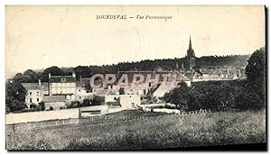 Carte Postale Ancienne Sourdeval vue Panoramique