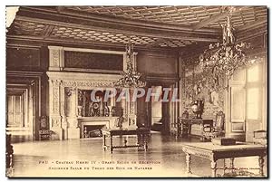 Bild des Verkufers fr Carte Postale Ancienne Pau Chteau Henri IV Grand salon de reception Ancienne salle du trone des rois de Navarre zum Verkauf von CPAPHIL