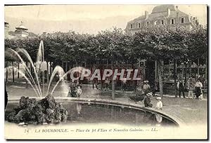 Image du vendeur pour Carte Postale Ancienne La Bourboule Place Jet d'Eau et Nouvelles Galeries mis en vente par CPAPHIL
