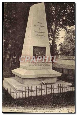 Carte Postale Ancienne Abbeville Monument du chevalier de la Barre