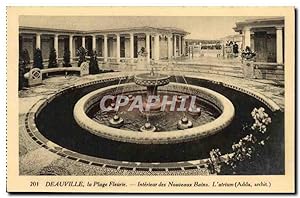Seller image for Carte Postale Ancienne Deauville la Plage Fleurie Intrieur des Nouveaux Bains L'atrium for sale by CPAPHIL